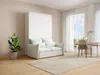 Vente-unique - RAPILI Bett Holz, Platte Weiß - B 151 cm239,2 cm x H 225,2 cm x L 208 cm Bild 1