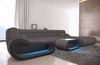 Wohnlandschaft Stoff Concept mit LED - Strukturstoff - Grau-Schwarz - Rechts Bild 5