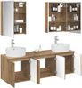 vidaXL Badezimmerschrank-Set 5 pcs Artisan-Eiche Holzwerkstoff 3406454 Bild 3