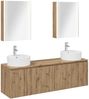 vidaXL Badezimmerschrank-Set 5 pcs Artisan-Eiche Holzwerkstoff 3406454 Bild 2