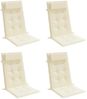 vidaXL Hochlehner-Auflagen 4 Stk. Creme Oxford-Gewebe 361881 Bild 3