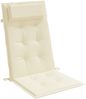vidaXL Hochlehner-Auflagen 4 Stk. Creme Oxford-Gewebe 361881 Bild 5