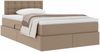 vidaXL Aufbewahrungsbett mit Matratze Cappuccino 120 x 200 cm 3370392 Bild 3