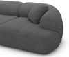 Wohnlandschaft Monteluna XL in Samtstoff - Bouclestoff - graphite - Links Bild 5