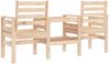 vidaXL Gartenbank mit Tisch 2-Sitzer Massivholz Kiefer 825156 Bild 5