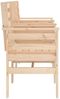 vidaXL Gartenbank mit Tisch 2-Sitzer Massivholz Kiefer 825156 Bild 4