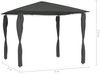 Gartenpavillon, Pavillon mit Pfostenabdeckungen 3 x 3 x 2,6 m Anthrazit 160 g/m² Bild 4