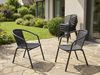 LC Garden Stapelstuhl Garvista 8er Set Stapelstuhl 56x62x72cm schwarz Bild 2