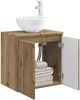 vidaXL Wandmontierte Waschtisch Artisan-Eiche 49,5 x 41 x 64,5 cm 890401 Bild 3