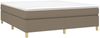 vidaXL Boxspringbett mit Matratze Taupe 160x200 cm Stoff 3144534 Bild 3