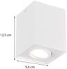 LED Deckenstrahler eckig Weiß, Breite 9,6cm Bild 3
