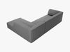 Micadoni 4-Sitzer Modular Sofa Ruby Rechts Strukturierter Stoff Ottawa Grau Bild 5
