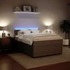vidaXL Boxspringbett mit Matratze Hellgrau 160x200 cm Samt 3290094 Bild 5