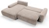 Selsey 'Alferia' Ecksofa mit Schlaffunktion, Breitcord-Bezug, beige, linksseitig, 82 x 264 x 162 cm Bild 3