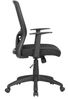 byLIVING Chefsessel Long / Kunststoff schwarz / Bezug Stoff / Mesh schwarz / Wippmechanik / Sicherheitsklemmschutz/Höhenverstellung / gebremste Sicherheitsrollen / B 52,5, H95,5-103, T 60,5 Bild 3