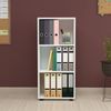 Bücherregal Vara 108x49x30 cm Weiß [en. casa] Bild 3