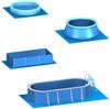 5,1m² Poolunterlage 8 Poolmatten 81x81cm in Blau Bild 4