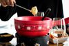 Käsefondue Set für 6 Personen, 11-teiliges Komplettset für Fondue nach Schweizer Art mit massivem Keramik Topf Bild 3