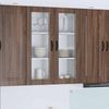 vidaXL Wandglas-Schrank PORTO Braun Eichen-Optik 80 x 31 x 100 cm 885512 Bild 1