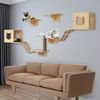 TWSOUL Katzen-Kletterwand 9/17 Stück Deluxe-Katzenmöbel aus Holz, Katzenbett, Klettergerüst, Tragkraft 12kg, Wandmontage im Innenbereich Bild 1