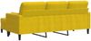 vidaXL 3-Sitzer-Sofa mit Hocker Gelb 180 cm Samt 3278273 Bild 5
