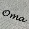 Schnoschi Handtuch Handtuch mit Oma oder Opa bestickt Gästehandtuch Duschtuch Badetuch, hochwertige Bestickung mit Oma oder Opa Bild 4