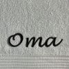 Schnoschi Handtuch Handtuch mit Oma oder Opa bestickt Gästehandtuch Duschtuch Badetuch, hochwertige Bestickung mit Oma oder Opa Bild 3