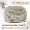 Amagohome Sitzhocker Bodenkissen Pouf Ø55 H37 Mohar Sitzhocker Sitzpouf waschbar nachfüllba, Bezug abnehmbar u. bei 30° Feinwäsche waschbar! Bild 3