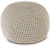 Amagohome Sitzhocker Bodenkissen Pouf Ø55 H37 Mohar Sitzhocker Sitzpouf waschbar nachfüllba, Bezug abnehmbar u. bei 30° Feinwäsche waschbar! Bild 2