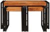 vidaXL Nestingtisch 3 pcs Massivholz Akazie und Metall 4104731 Bild 5