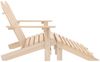 vidaXL Adirondack-Gartenbank 2-Sitzer mit Fußteil Tannenholz 315912 Bild 3