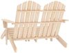 vidaXL Adirondack-Gartenbank 2-Sitzer mit Fußteil Tannenholz 315912 Bild 4