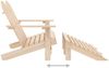 vidaXL Adirondack-Gartenbank 2-Sitzer mit Fußteil Tannenholz 315912 Bild 5