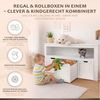 ONVAYA Sideboard mit Rollboxen - Bücherregal-Kuscheltier Aufbewahrung Bild 2