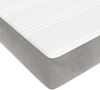 vidaXL Taschenfederkernmatratze Mittel Hellgrau 120x220x20 cm Samt 4016612 Bild 5