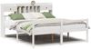 vidaXL Massivholzbett mit Regal ohne Matratze Weiß 180x200 cm Kiefer 3322062 Bild 2