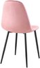 Esszimmerstuhl LISEN - Samt Pink 44x51x88 cm | Essstühle Esszimmerstühle Küchenstühle Wohnzimmerstühle Bild 2