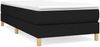 vidaXL Polsterbett, Stoff, 25,0 cm, Schwarz, 100x200 cm, Natur Bild 2