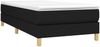 vidaXL Polsterbett, Stoff, 25,0 cm, Schwarz, 100x200 cm, Natur Bild 3