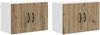 vidaXL Wandschrank LUCCA 2 pcs Artisan-Eiche 60 x 31 x 40 cm 884933 Bild 2