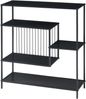 Konsolentisch Beesel 65,5x60x20 cm Schwarz [en. casa] Bild 2