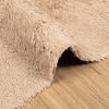 vidaXL Teppich Shaggy Hochflor NAVARRA Beige 240x240 cm Polyester 4102885 Bild 5