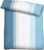 Traumhaft schlafen - Castell - Markenbettwäsche Mikrofaser Bettwäsche 0561118 LÄNGSSTREIFEN, azurblau, 1x 135x200 cm + 1x 80x80 cm Bild 3