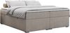 Boxspringbett - Doppelbett mit Multipocket-Matratze - BESS -120x200 - Beige Stoff - H3 Bild 3