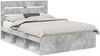 vidaXL Bettrahmen Beton Grau 150 x 200 cm Massives Kiefernholz 3411731 Bild 2