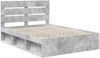 vidaXL Bettrahmen Beton Grau 150 x 200 cm Massives Kiefernholz 3411731 Bild 4
