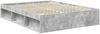 vidaXL Bettrahmen Beton Grau 150 x 200 cm Massives Kiefernholz 3411731 Bild 5