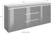 INOSIGN Sideboard Magic, Kommode, Schrank, Kredenz, mit 2 Türen und 3 Schubkästen Hochglanz lackiert (B/T/H) 180x40x80 cm Bild 3
