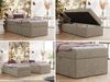 Boxspringbett 90x200 Polsterbett ZERO 90 Einzelbett ohne Kopfteil, inkl. Stauraum & Multipocket-Matratze, Hotelbett - Dunkelbeige Strukture - H3 - Topper T25 Bild 2