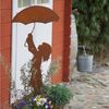 UNUS GARDEN Gartenstecker Roststecker Mädchen mit Schirm (1-St, Höhe: ca. 100 cm) Gartenstecker Beetstecker Dekostecker rostige Deko Garten robust Bild 2